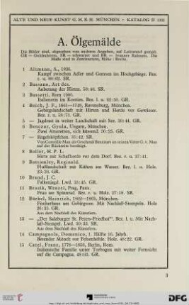 A. Ölgemälde (Nr. 1-106)