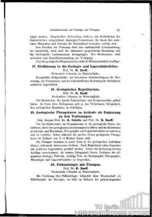 18. Geologisches Repetitorium