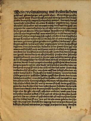 Ein Brief zugeschickt an den Pfarrer von hohen synnen
