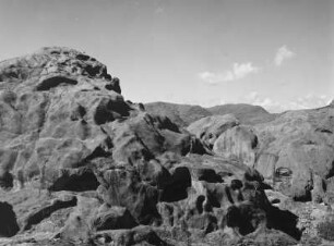 Hochland Eritreas : Felsformation im Hochland Eritreas