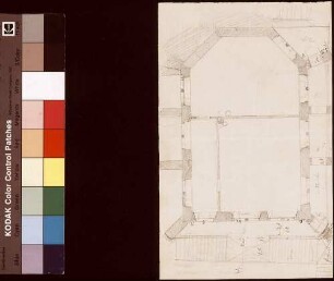 [Plan für eine neue Treppenanlage in der Kilianskapelle (Lyceum 1604-1871)]