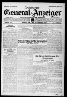 Duisburger General-Anzeiger. 1914-1935