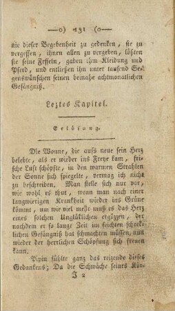 Letztes Kapitel. Erlösung