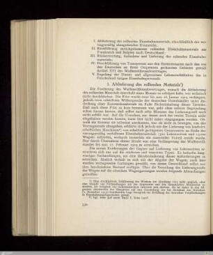 1. Ablieferung des rollenden Materials