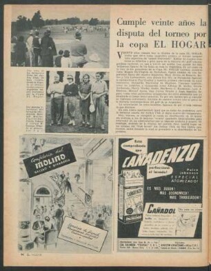 Cumple veinte años la disputa del torneo por la copa "El Hogar"