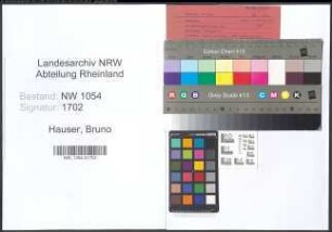 Entnazifizierung Bruno Hauser , geb. (Bahnschaffner)