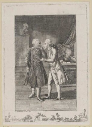 Gruppenbildnis des Daniel Nikolaus Chodowiecki (Selbstbildnis), des Philipp Daniel Lippert und des Adrian Zingg
