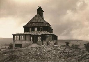 Bergbaude : Unterkunftshaus des Erzgebirgsvereins auf dem Schwartenberg