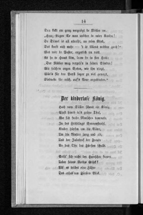 Der kinderlose König.
