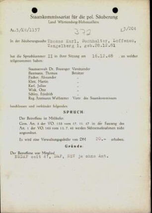 Thomas, Karl