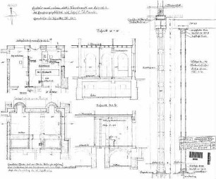 Rottweil: Einbau eines elektr. Freigabewerkes - Teilgrundriß EG Empfangsgeb.