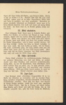23. Süßes Hefenmehl.