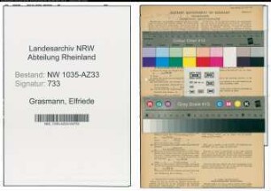 Entnazifizierung Elfriede Grasmann , geb. 27.06.1915 (Kindergaertnerin)