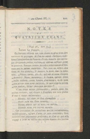 Notes Du Quatrième Chant.