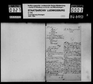 Schuldenwesen der Teilgemeinde Bröckingen, Gemeindebezirk Unterrot
