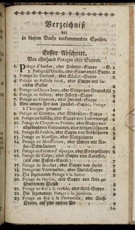 Verzeichniß der in diesem Buche vorkommenden Speisen.