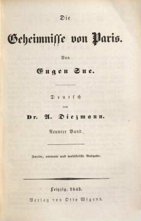 Die Geheimnisse von Paris, 9
