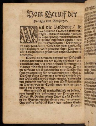 271v-274r, Vom Beruff der Prediger und Seelsorger