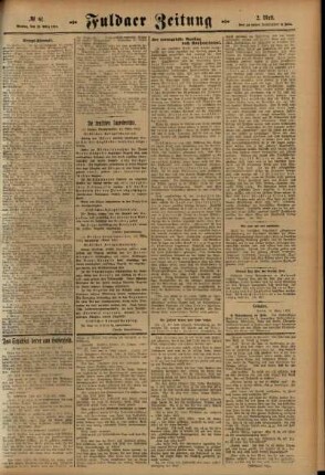 Zweite Ausgabe vom Montag, den 15. März 1915.