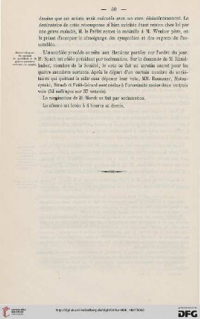 Séance du Comité du 14 janvier 1867
