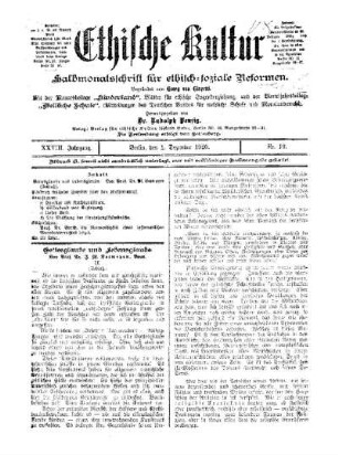 Gottesglaube und Lebensglaube : (Schluß)