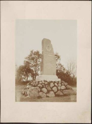 Gedenkstein für Kaiser Wilhelm I. zur Erinnerung an Militärübungen 1887 in Grabow/Pommern