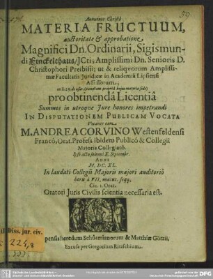 Materia fructuum
