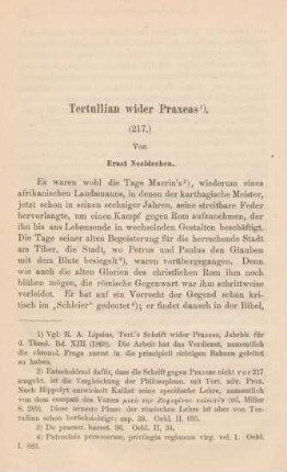 576-610 Tertullian wider Praxeas