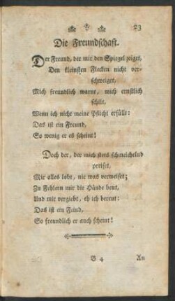 Die Freundschaft