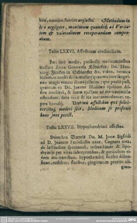 Testis LXXVI. Affectuum consimilium