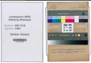 Entnazifizierung Richard Gerlach , geb. 27.11.1894 ()