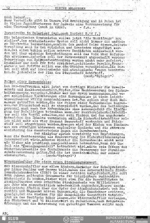 Perestroika in Bulgarien?