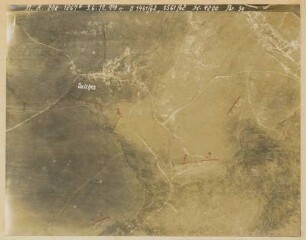 Foto der Stellungen bei Oulches-la-Vallée-Foulon (Luftbild)
