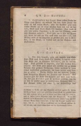 § 3. Die Seeküste.