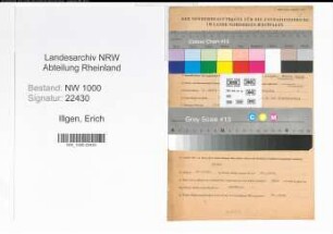 Entnazifizierung Erich Illgen, geb. 01.04.1896 (Buecherrevisor)