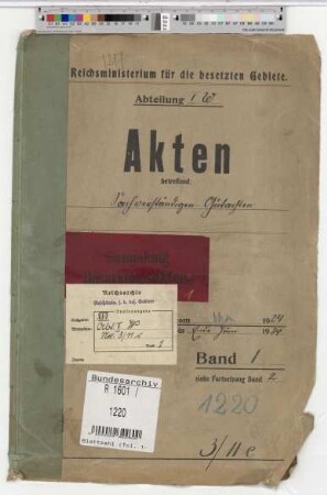 Sachverständigen-Gutachten: Bd. 1