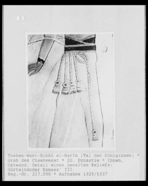 Gürtelbänder des Ramses 3.