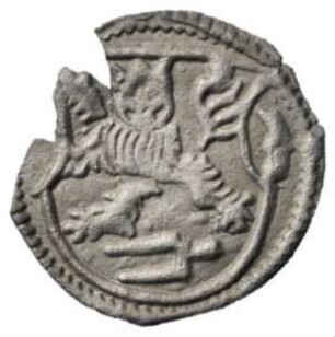 Fundmünze, Pfennig (einseitig), Mitte 16. Jh.