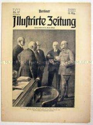 Wochenzeitschrift "Berliner Illustrirte Zeitung" u.a. zur Friedenskonferenz von Versailles