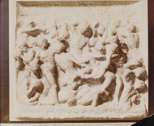 Michelangelo: Kentaurenschlacht, unvollendetes Flachrelief, Casa Buonarroti, Florenz