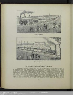 Die Eröffnung der ersten Leipziger Eisenbahn