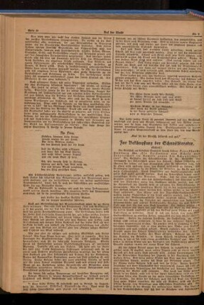 Zur Bekämpfung der Schundliteratur : (Schluß)