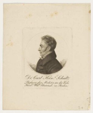 Bildnis des Carl Heinr. Schultz