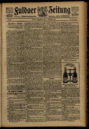 Zweite Ausgabe vom Donnerstag, den 06. Dezember 1906.