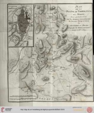 Plan de la Plaine de Tripolitza en Morée