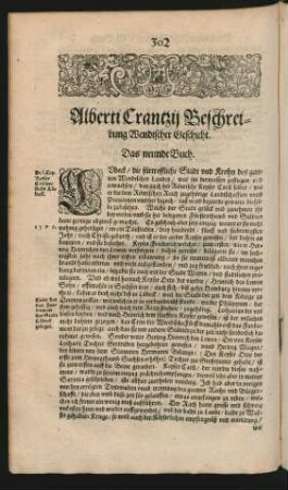 Alberti Crantzii Beschreibung Wendischer Geschicht. Das neunde Buch.