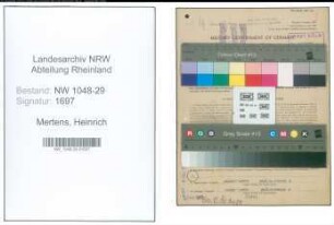 Entnazifizierung Heinrich Mertens , geb. 12.03.1896 (Beamter)