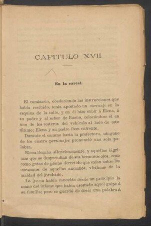 Capítulo XVII - En la cárcel.
