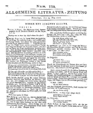 [Ahlefeld, C. v.]: Liebe und Entsagung. T. 1-2. Von der Verf. der Maria Müller [i.e. C. von Ahlefeld]. Berlin: Unger 1805