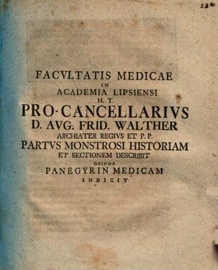 Partus monstrosi historiam et sectionem describit : [cum tab. aen.]